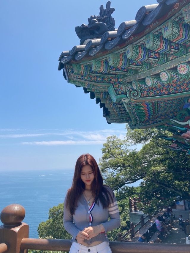 여수 바다와 절