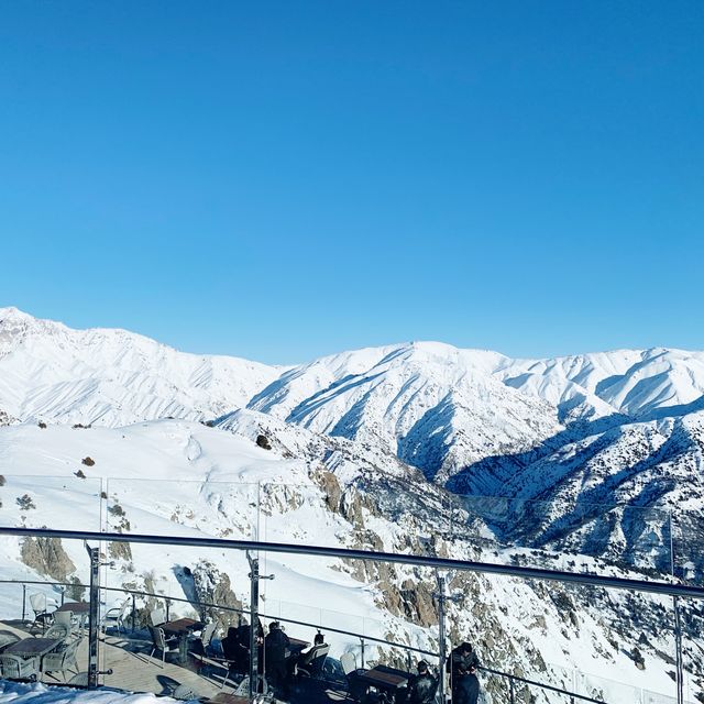 Real Winter in Amirsay Ski Resort Uzbekistan.