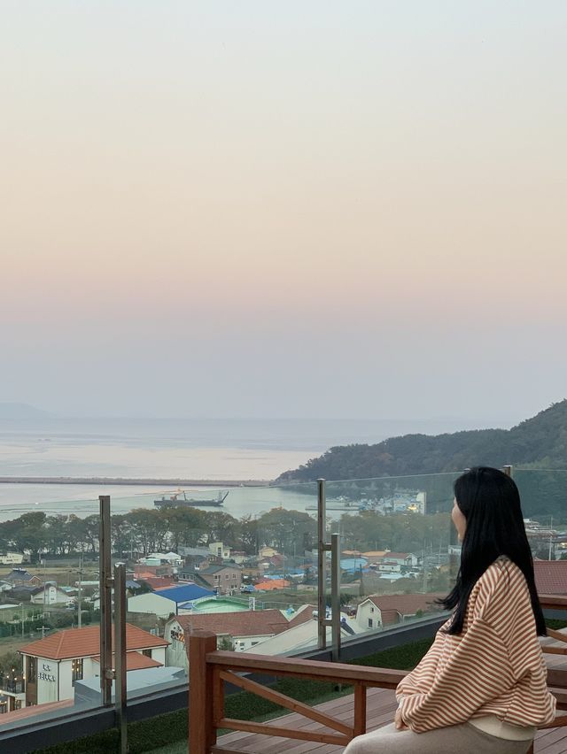 남해 독일마을 노을만큼은 쿤스트라운지에서!