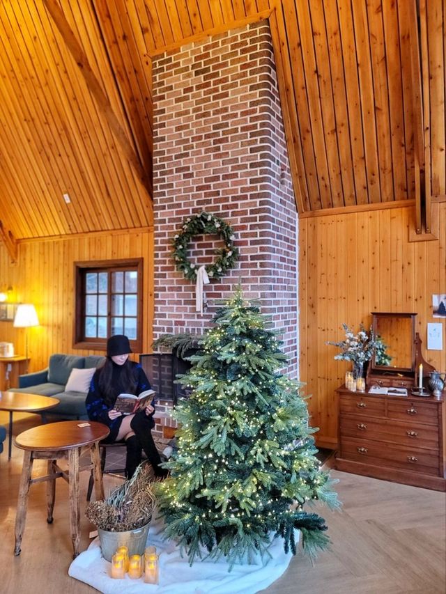 숲속산장에서 크리스마스 즐기는 기분, 청도 카페월든🎄