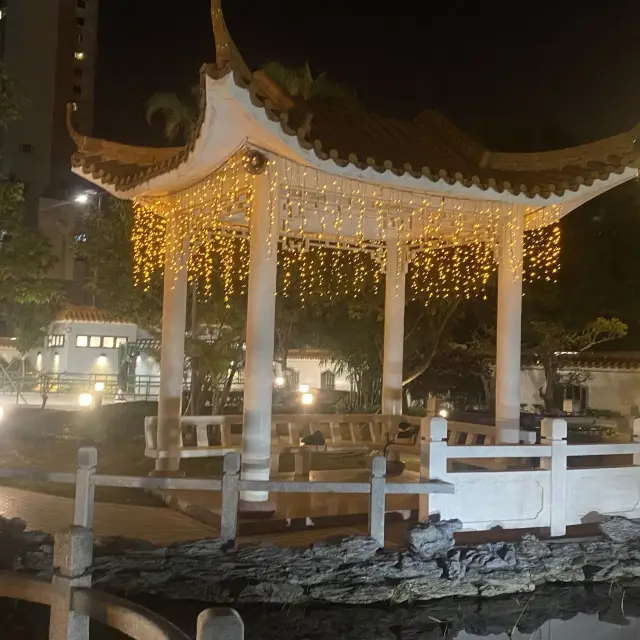 Night View at Flower City Garden Taipa 