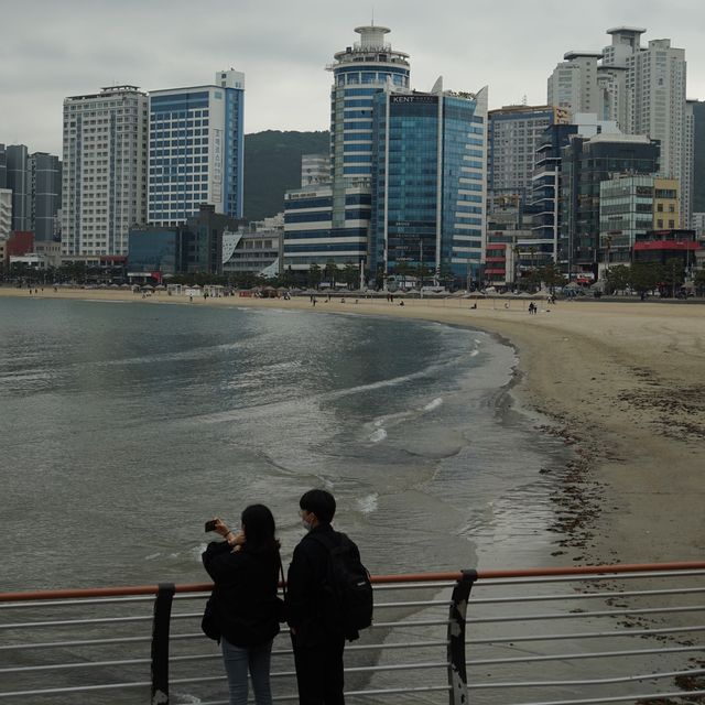 부산의 대표적인 야경 명소, 광안리해수욕장