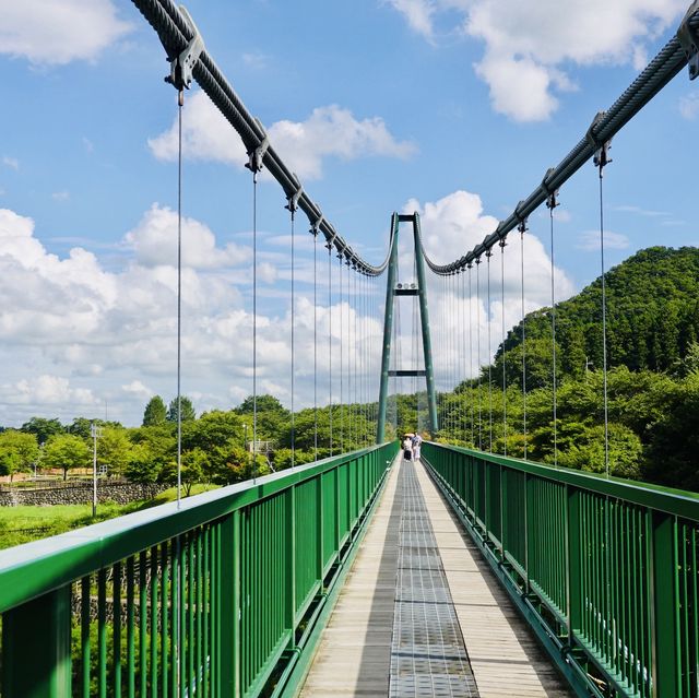 栃木県塩原　もみじ谷大吊橋