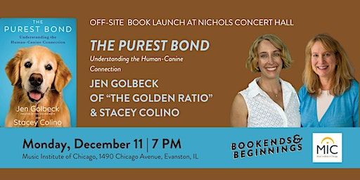 Off-site Book Launch: The Purest Bond with Jen Golbeck and Stacey Colino | Nichols Concert Hall
