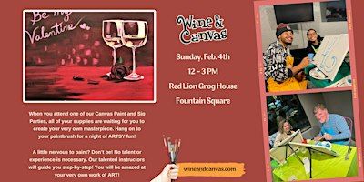 Fountain Square Paint n Sip – Be My Valentine | Red Lion Grog House