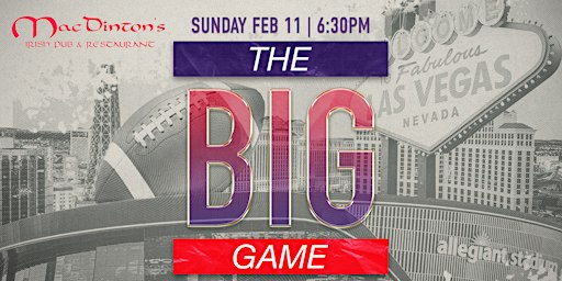 THE BIG GAME at MacDinton's Soho! | MacDinton's Irish Pub