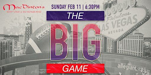 THE BIG GAME at MacDinton's Soho! | MacDinton's Irish Pub