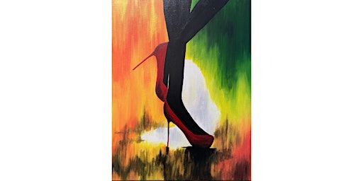 Sip and Strut: Sexy Red Heels Painting | 112 Pacific St