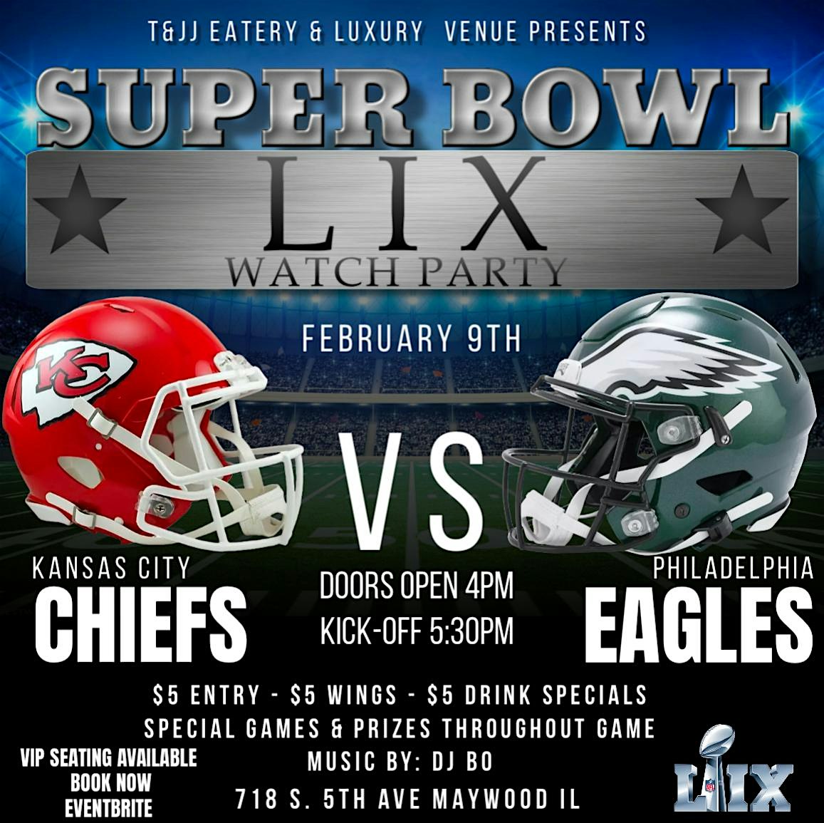 SUPER BOWL LIX PARTY | 718 S 5th Ave