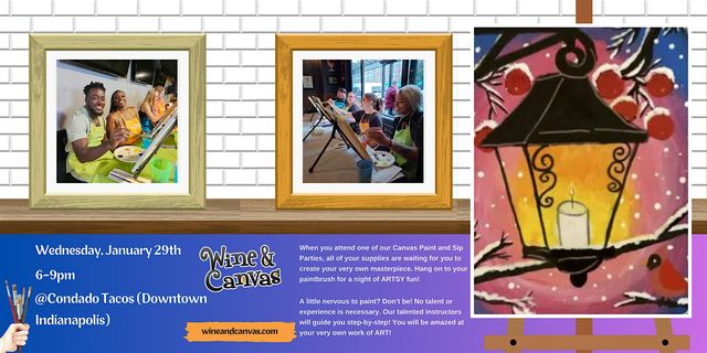 Mass Ave Paint Party – Winter Lantern | Condado Tacos