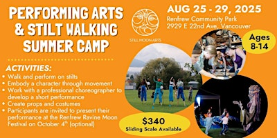 Performing Arts & Stilt Walking Summer Day Camp | Renfrew Community Park