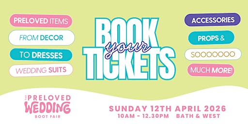 The Preloved Wedding Boot Fair: April 2026 | The Royal Bath & West Showground