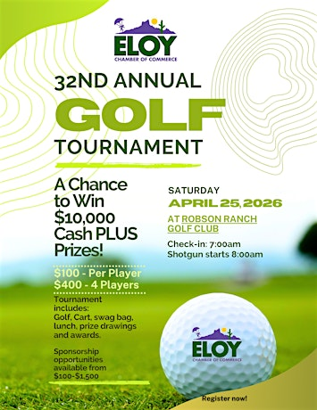 Eloy Chamber of Commerce Golf Tournament | 5750 N Robson Blvd