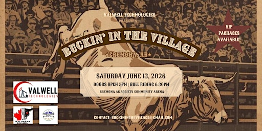 Buckin' in the Village 2026 | Cremona Ag Society Community Arena