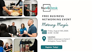 FREE Business Networking Event: Morning Mingle | NuvoDesk Coworking