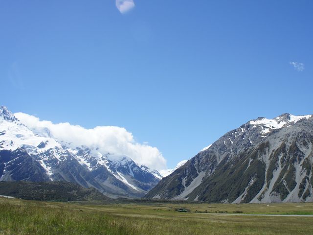 Clear blue sky as a backdrop