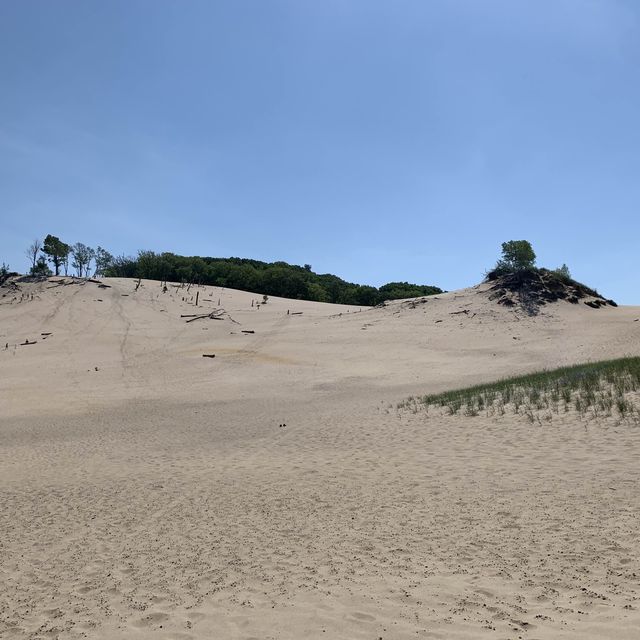 A most remarkable beach on Lake Michigan