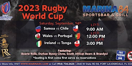 Rugby World Cup SATURDAYS (Fort Lauderdale) | Marina 84 Fort Lauderdale