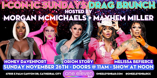 I·CON·IC Sundays Drag Brunch - Nov 26 | one eleven bar