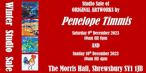 Winter Studio Sale of Original Artwork by Penny Timmis | The Morris Hall