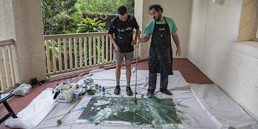 Luke Abdallah + Matthew Elliott + Studio ARTES | Live Painting Performance | Cultural Hub, lower ground floor of the Woollahra Gallery at Redleaf