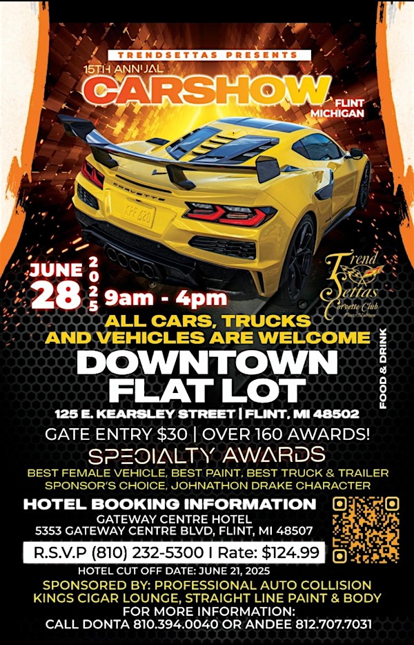 Trendsettas Corvette Club Car Show | Downtown Flat Lot