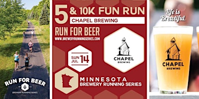 5k and 10k Beer Run x Chapel Brewing | 2024 MN Brewery Running Series | Chapel Brewing