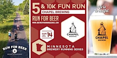 5k and 10k Beer Run x Chapel Brewing | 2024 MN Brewery Running Series | Chapel Brewing