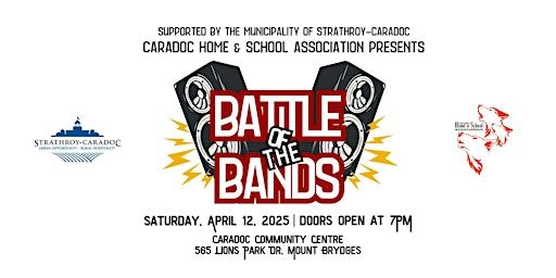 Battle of the Bands: 60's,70's, 80's & 90's Hosted by Caradoc Home & School | Caradoc Community Centre