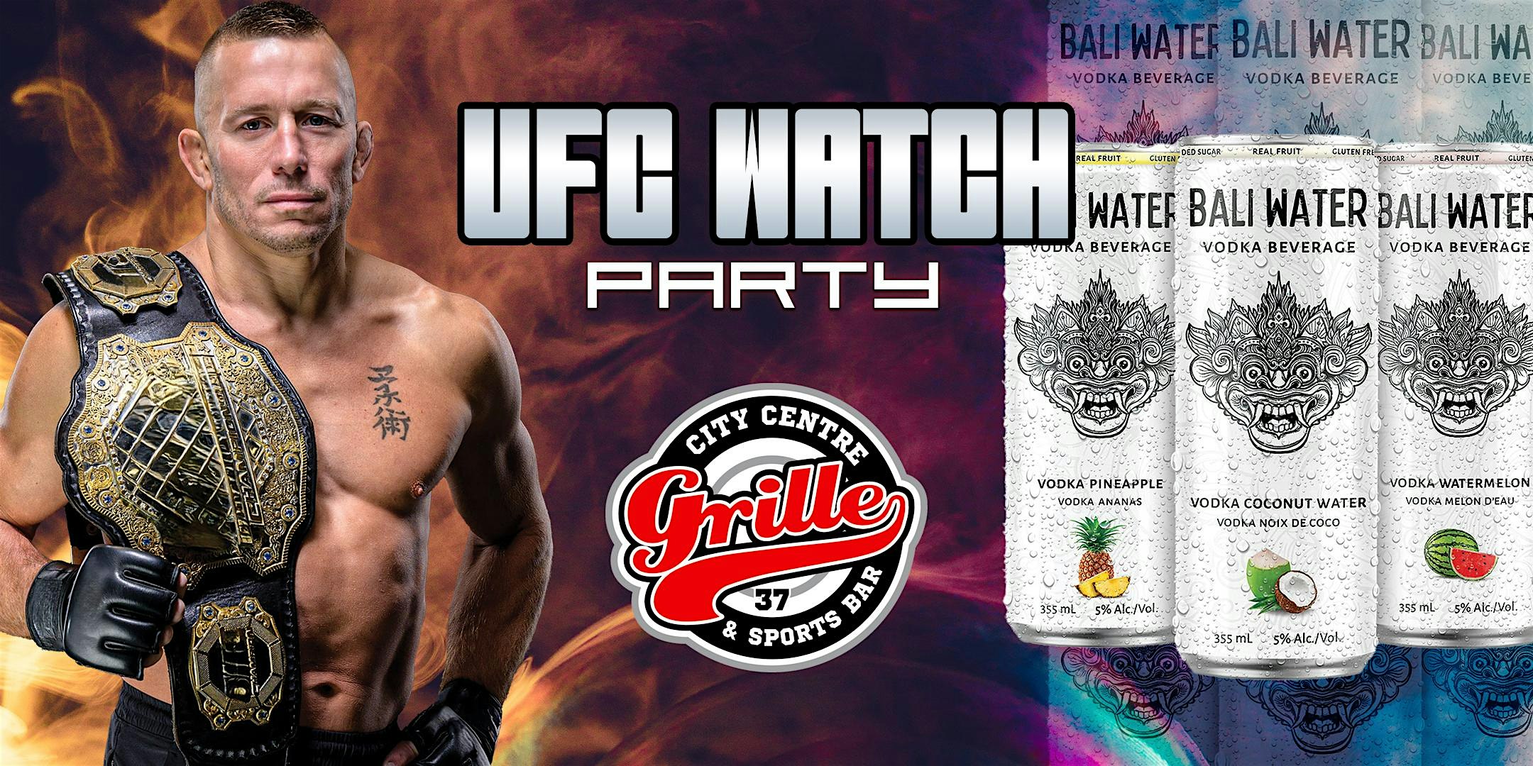 UFC Fight Watch Party with Georges St-Pierre | City Centre Grille