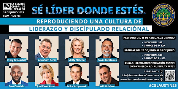 CUMBRE GLOBAL DE LIDERAZGO 2025 | Iglesia Reconciliación Austin, Austin Reconciliation Church