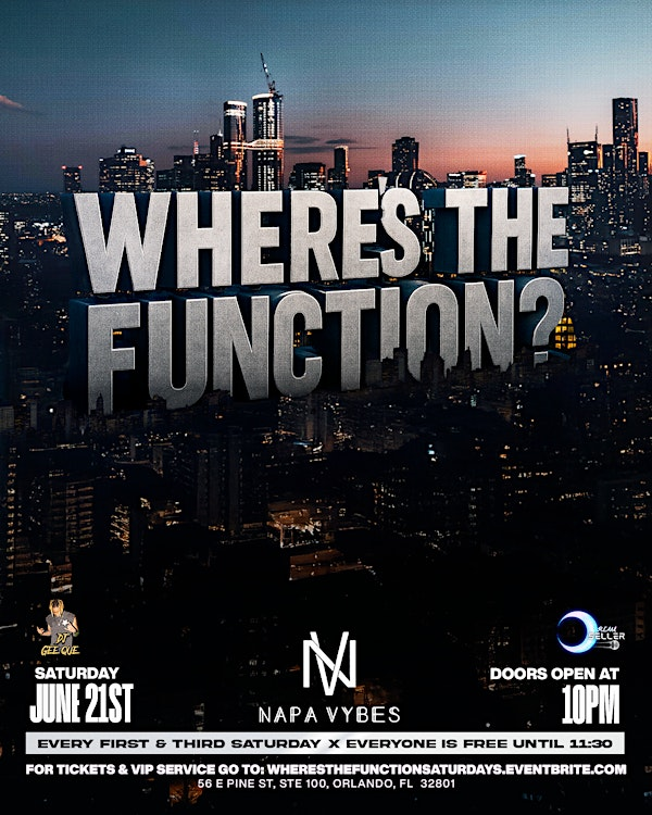 Where’s The Function? Orlando’s #1 Saturday Night Party ‼️ | Napasorn Thai Restaurant