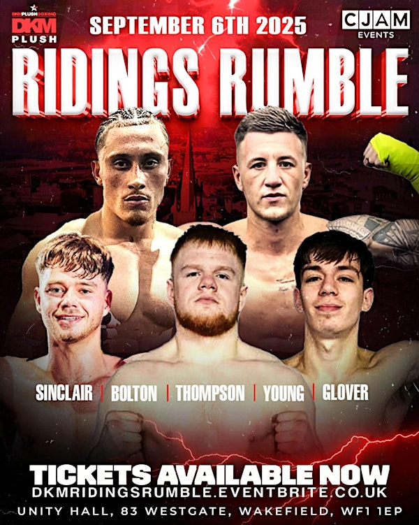 The Ridings Rumble - Wakefield Boxing Fight Night | Unity Hall and Business Space