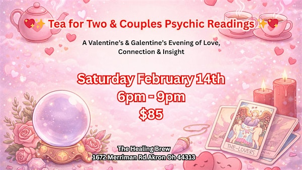 Tea for Two & Couples' Readings | The Healing Brew LLC