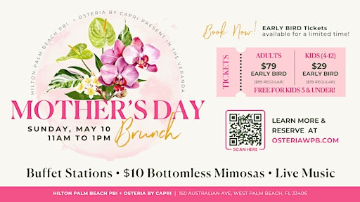 West Palm Beach Mother's Day Brunch Buffet | 150 Australian Ave