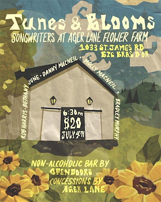 Tunes & Blooms: Songwriters at Ager Lane Flower Farm | Ager Lane Flower Farm and Event Space