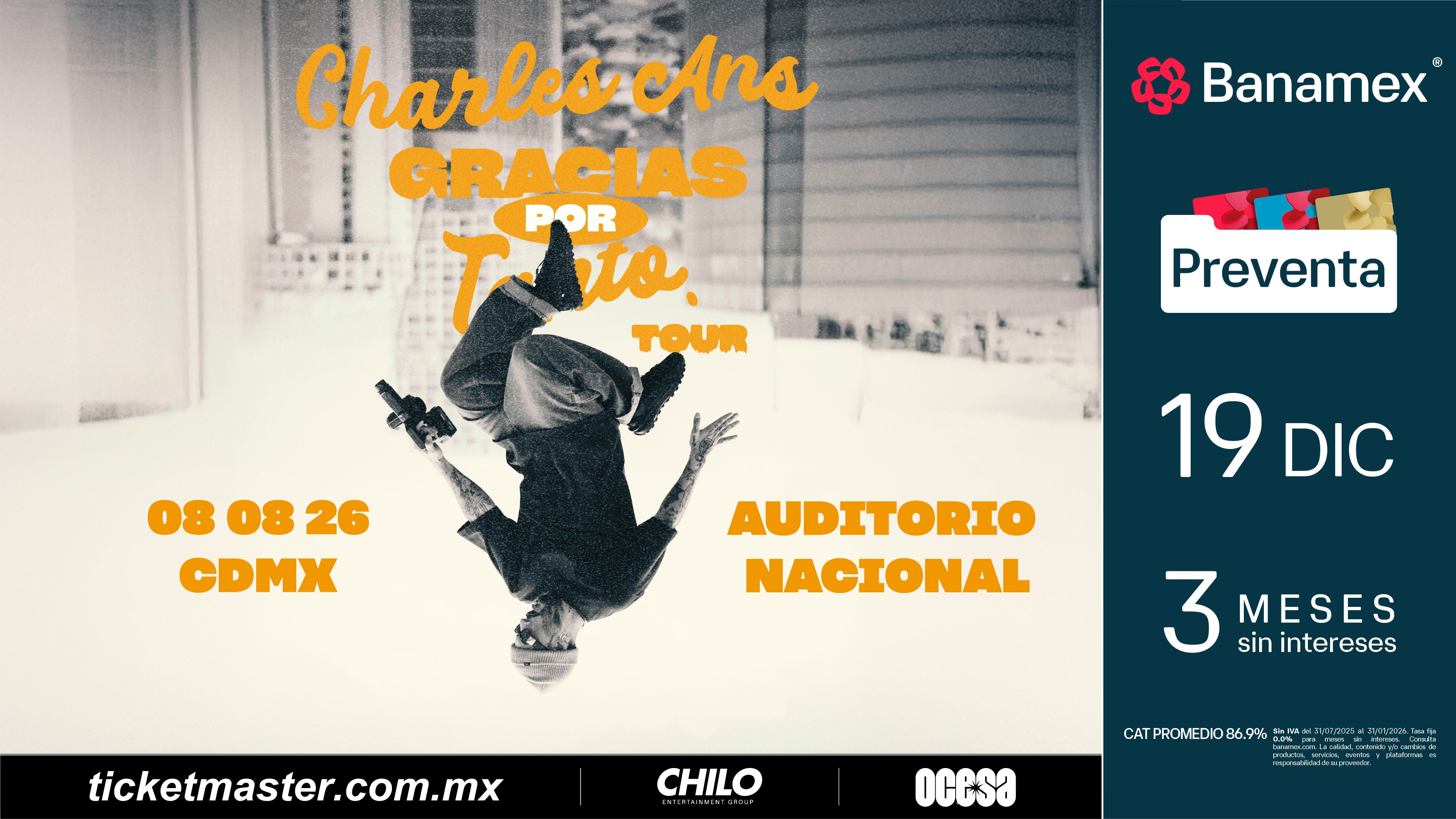 Charles Ans: Gracias Por Todo 2026 (Mexico City) | Auditorio Nacional