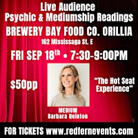Live Audience Psychic & Mediumship Readings, ORILLIA | Brewery Bay Food Co