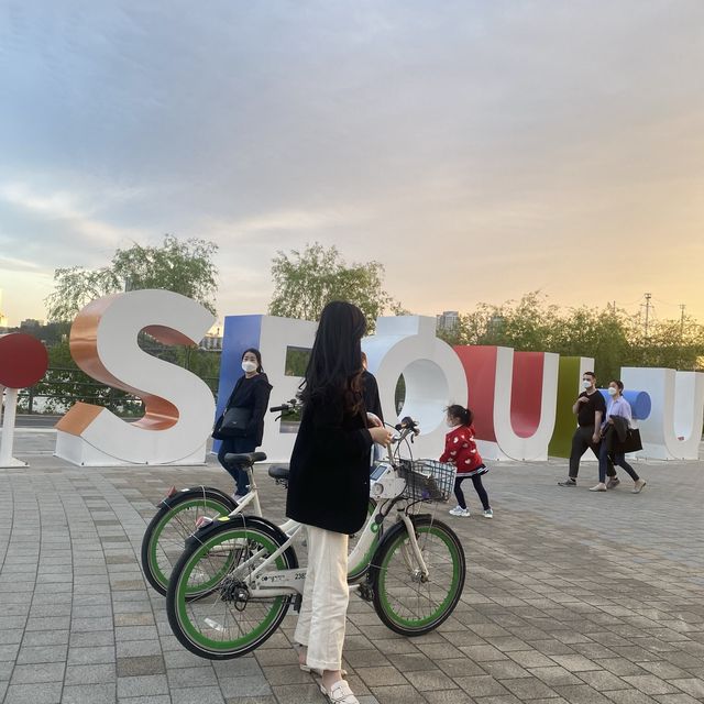 따릉이 타고 뚝섬 한강공원 정복하기🚲