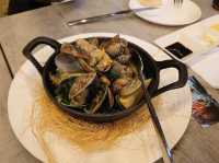 IN PORTUGUESE RESTAURANT