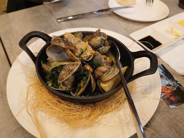 IN PORTUGUESE RESTAURANT