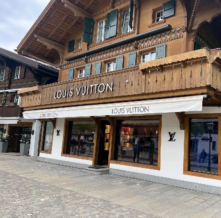 At the Louis Vuitton Store Opening in Gstaad