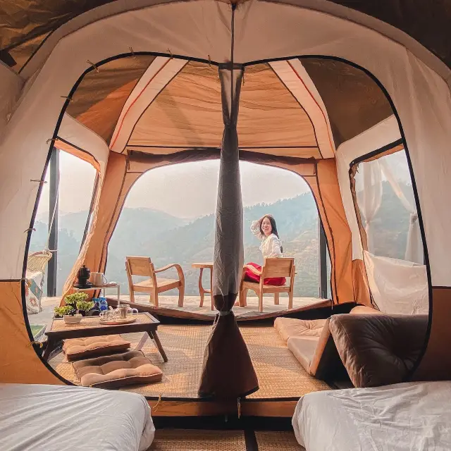 Glamping บนดอยกลางไร่ชาสุดปัง