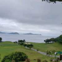 突然雨停，山海碧黛，美不勝收！