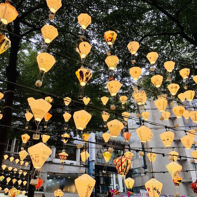 🎐彩繪的熱氣球燈籠🎈📍Zhongshan Linear Park 台北捷運中山站線形公園