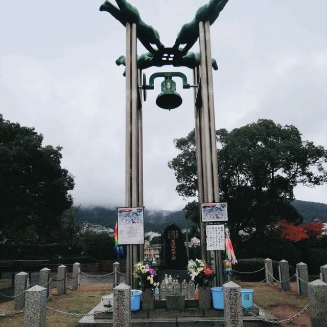 Hoping for peace at Nagasaki Peace Park