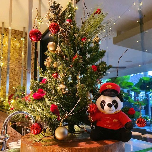 Christmas Tree filled with Panda