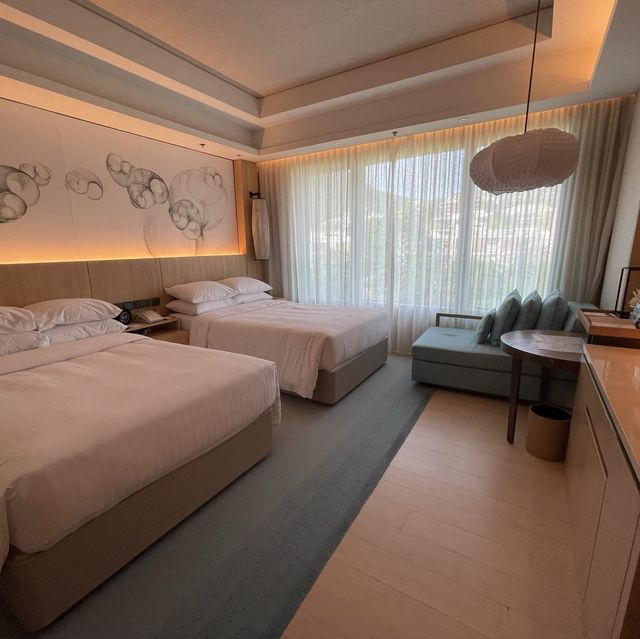 親子洒店staycation！超大方型浴缸！
