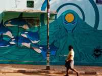 Beautiful Art District in Delhi, India 