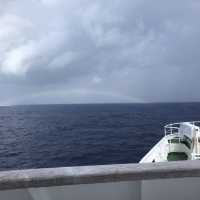那覇港から3時間、久米島へのフェリー